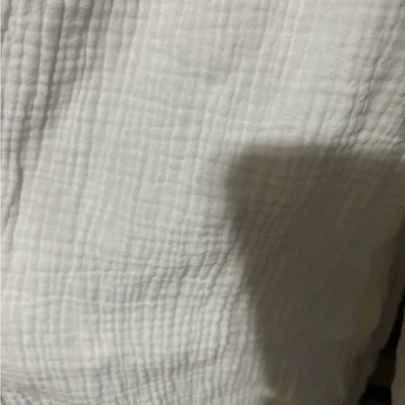 Lost in Lunar White Cotton Gauze Jumpsuit XS Wide Leg Minimalist - Picture 6 of 11